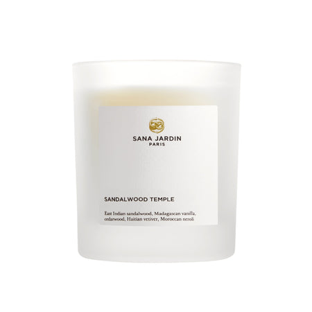 Sana Jardin sandalwood temple scented candle vegan and non-toxic