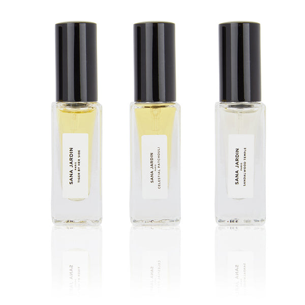 Woody & Amber Perfume Gift Set - Sustainable & Vegan - Sana Jardin ...